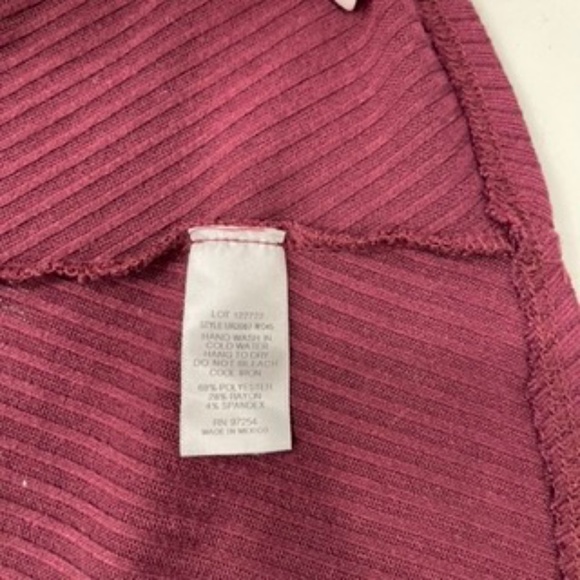 Ribbed Long Sleeve Cotton Dress - Picture 6 of 6